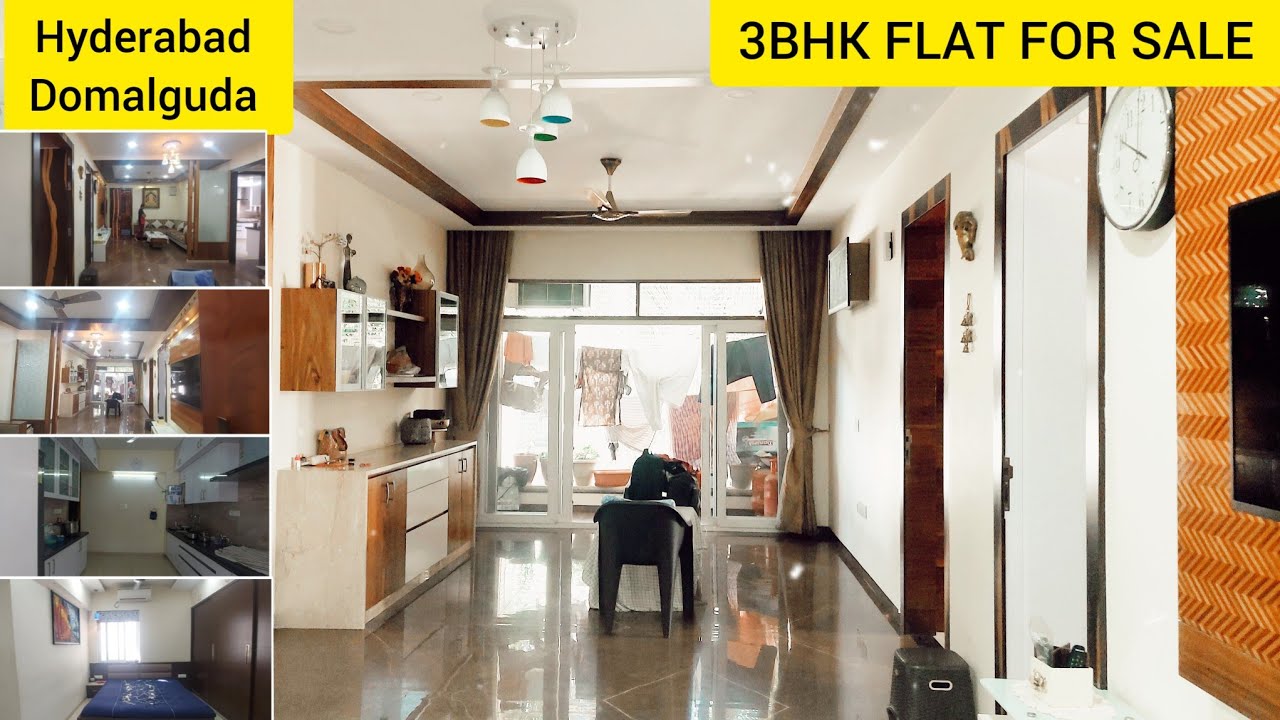 Hyderabad Domalguda 3BHK Flat For Sale 👇 Details 👇 - YouTube