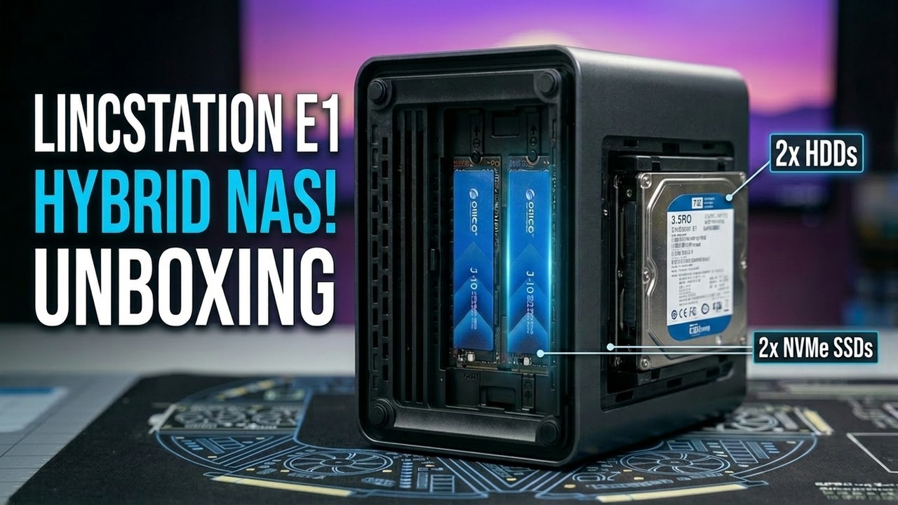LincPlus NAS Unboxing - First Look at LincStation E1