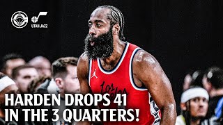 James Harden 41Pts In 30 Minutes Vs. Jazz Highlights La Clippers