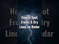 🤓🌪 How to Spot Fronts &amp; Dry Lines on Radar #shorts #stormchasing #weather