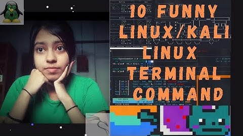 10 funny Linux /Kali Linux terminal command