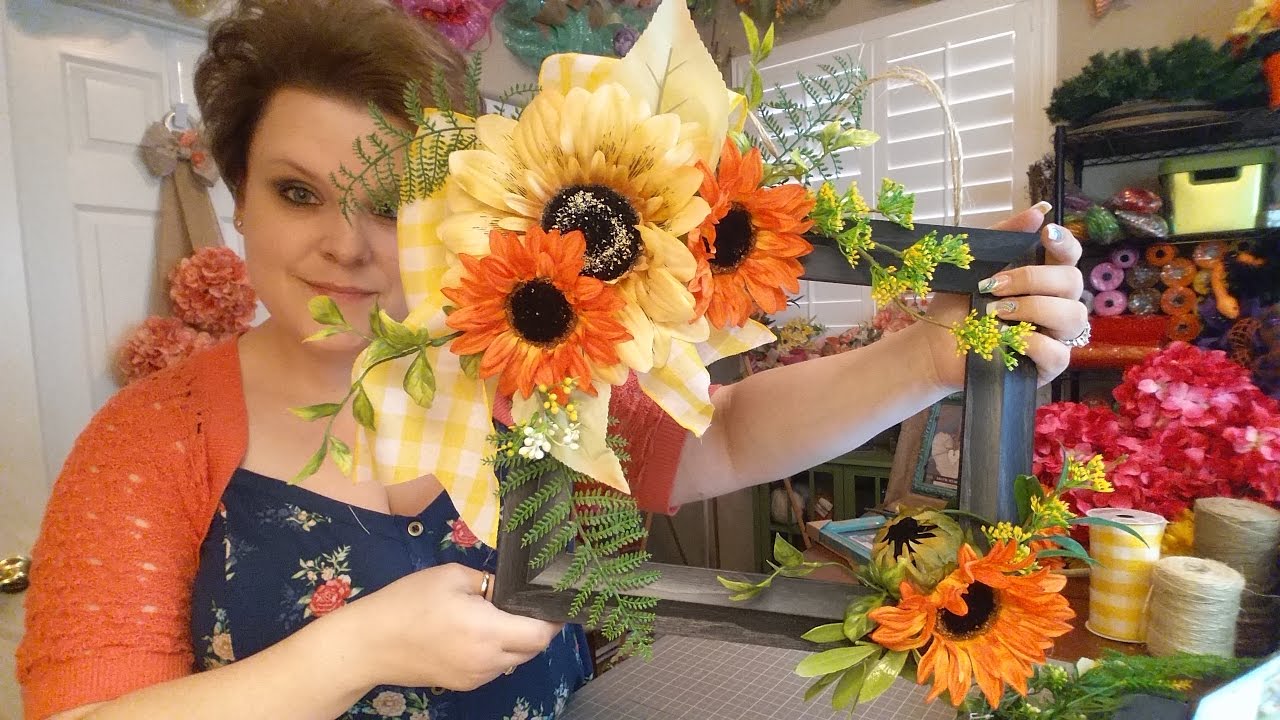 Floral Picture Frame Wreath