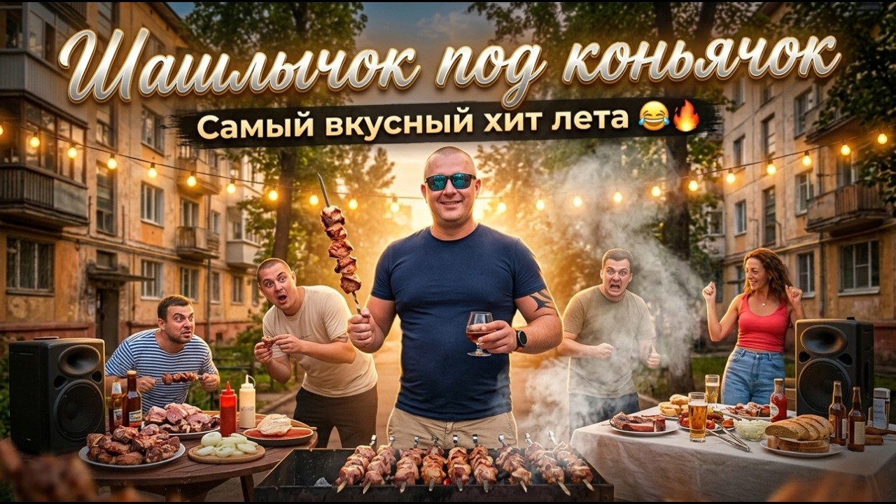 🍻 Шашлычок под коньячок 🍖 Самый вкусный хит лета 😂🔥  #русскаямузыка