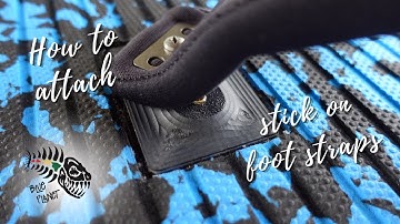 How to install stick on foot straps on foil board without inserts