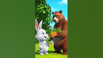 The rabbit lives on the carrot tree and the bear became his friend 😭#ai #tree #rabbit #shorts#viral