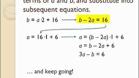 Linear Combinations and GCF