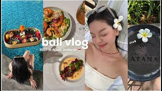Download Lagu BALI VLOG 🇮🇩🌴 rock bar, balinese food + spa 🌺 3D2N luxury stay at Ayana Jimbaran | Erna Limdaugh MP3