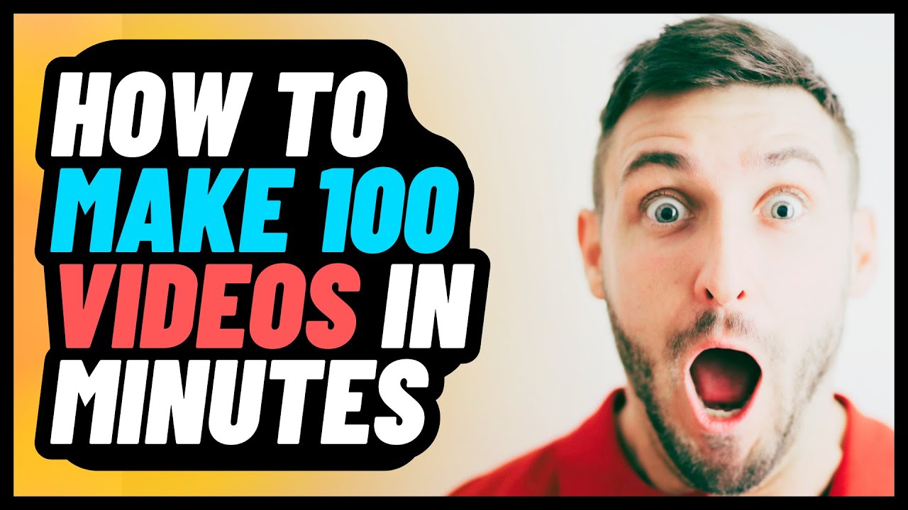 How to make 100 videos in minutes - YouTube