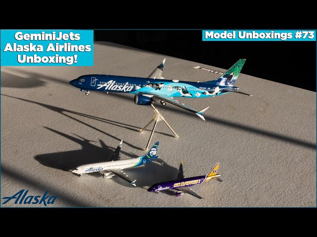 EPIC* $25 GeminiJets Alaska 737 MAX & E175 Unboxing! | Model