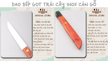 Dao bếp gọt trái cây inox Bam House cán gỗ cao cấp DTL03 – Gia dụng bếp