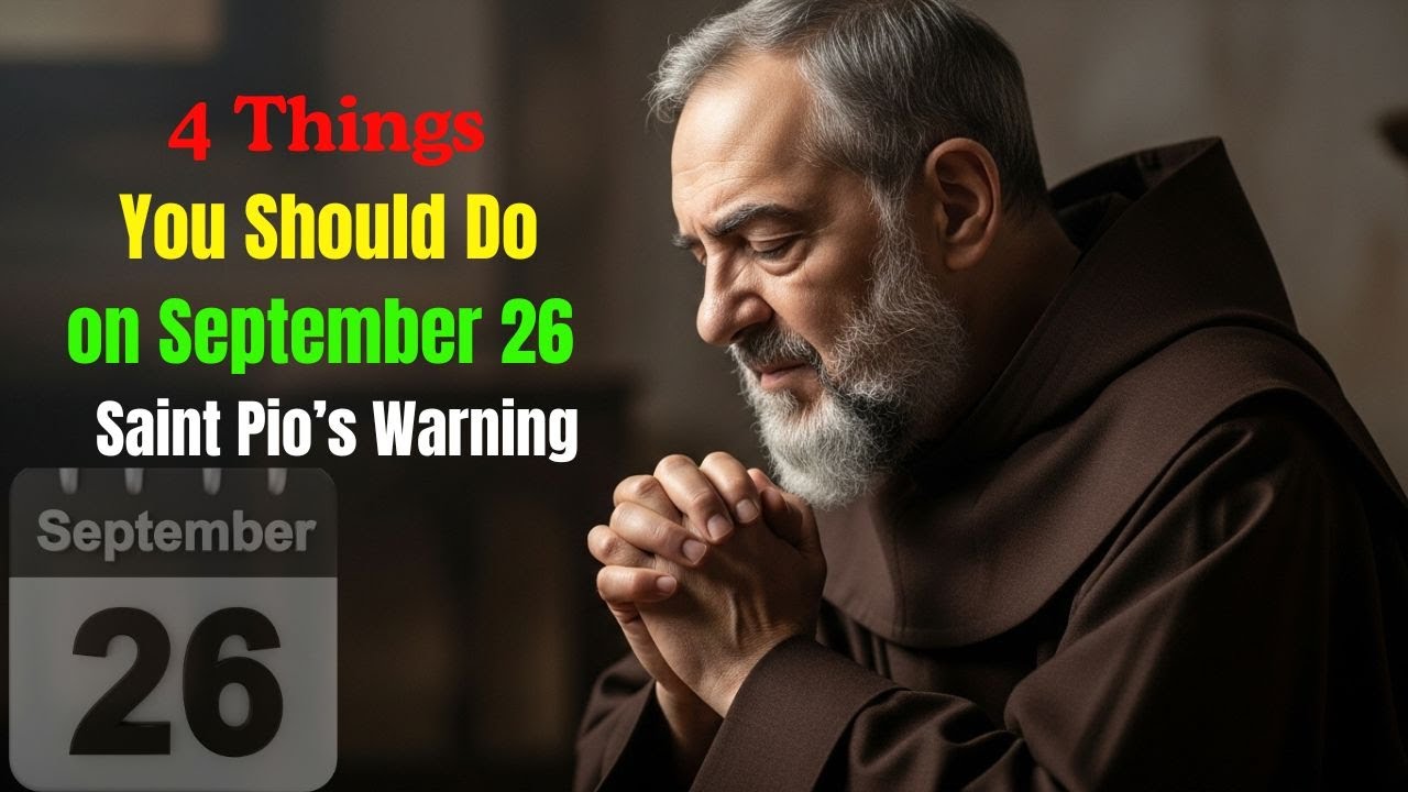 SACRED PRACTICES EVERY CATHOLIC MUST DO ON SEPTEMBER 26 – PADRE PIO WARNED
