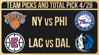 NBA Picks Today 4\/28\/2024 | NBA Bets Today NBA Predictions Today