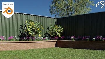 Blender - creating a realistic scene using Botaniq and Materialiq addons