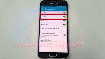 Android Lollipop : How to block All Notification but not Alarms on Samsung Galaxy S6