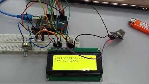 MQ2 gas sensor demostration