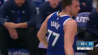 LUKA DONCIC impossible magic shot from behind the backboard!