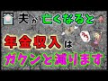 夫(妻)に先立たれた場合の【世帯としての年金収入】はいくら減る?【共働き夫婦】の方が損ってホント?