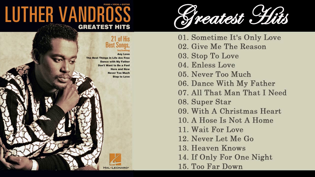 Best Of Luther Vandross Playlist 2018 Greatest HIts Full ALbum Of Best of luther vandross playlist 2018 greatest hits full album of
