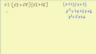 Multiplying Radicals