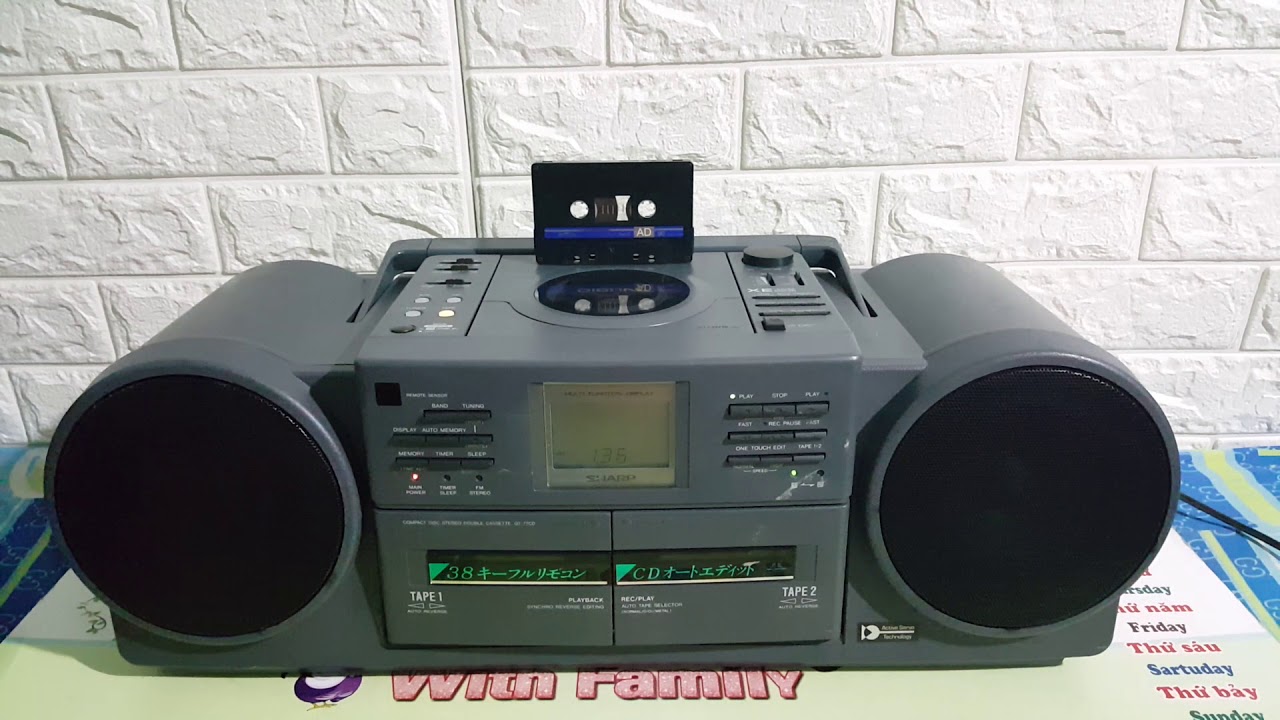 Cassette Radio Sharp QT77CD YouTube