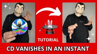 CD VANISHES IN AN INSTANT MAGIC TRICK TUTORIAL 🎩🪄