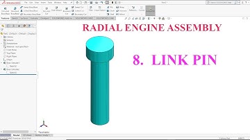 Link Pin : Radial Engine Assembly | Solidworks Tutorial | Exercise No. 51