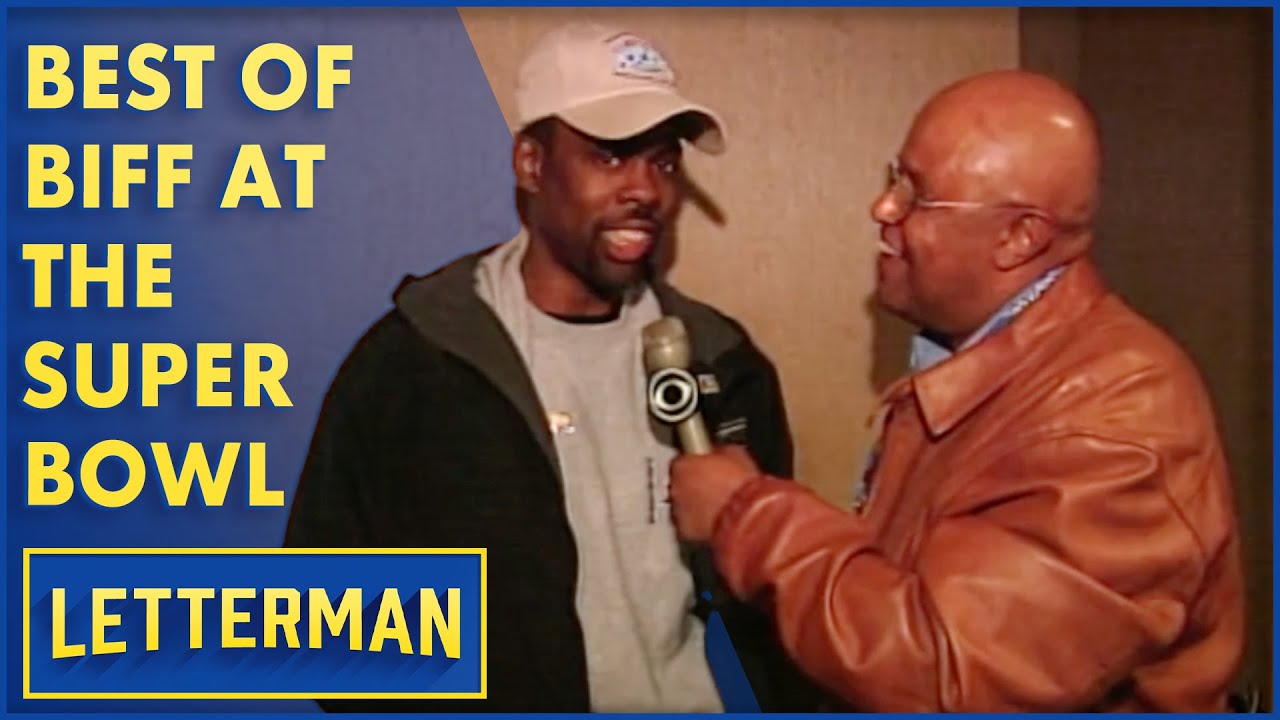 The Best Of Biff Henderson At The Super Bowl | Letterman