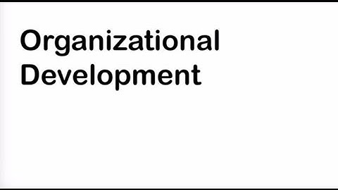 Organizational Development