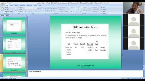 Lecture 7- KEC 502 Microprocessor and Microcontroller by Dr. Shahanaz Ayub