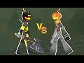 Lord Sinister vs Jack O Bot | Sticks Nodes | Tower Defense Simulator