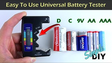 EASY TO USE Battery Tester AA AAA D C 9V