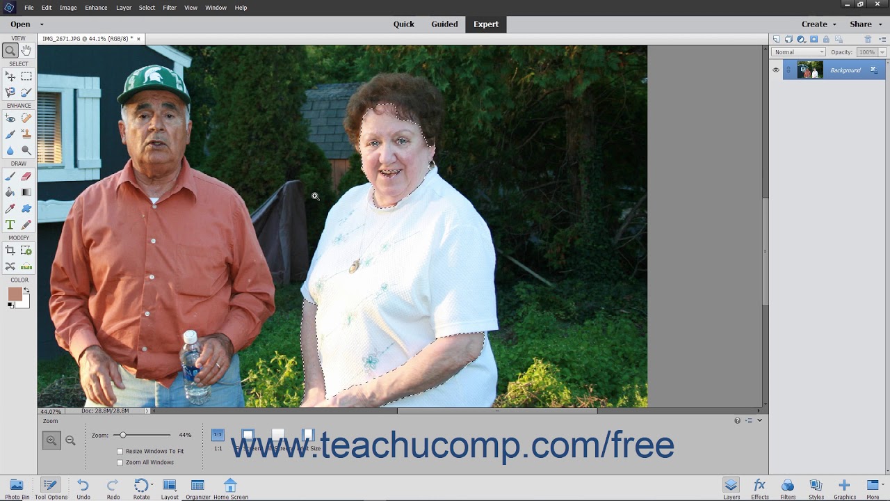 Photoshop Elements 2020 Tutorial Adjusting Skin Tone Adobe Training ...