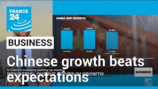 Chinese growth beats expectations in first quarter amid German chancellor's visit • FRANCE 24