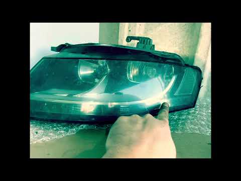 Audi A4 B8 DRL replacement. Sidelight bulb. Main beam, dipped beam. Remove headlight. How to?