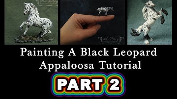 Painting A Leopard Appaloosa Micro Mini Model Horse - Part 2: Pinking