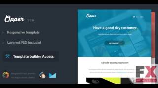 Preview Opper - Responsive Email Themebuilder Access TForest