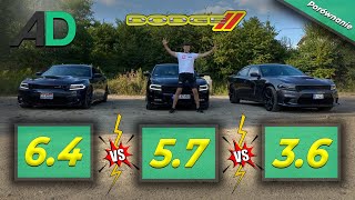 Wielkie porównanie DODGE! 3.6 vs 5.7 vs 6.4 Scatpack! Który CHARGER dla kogo?