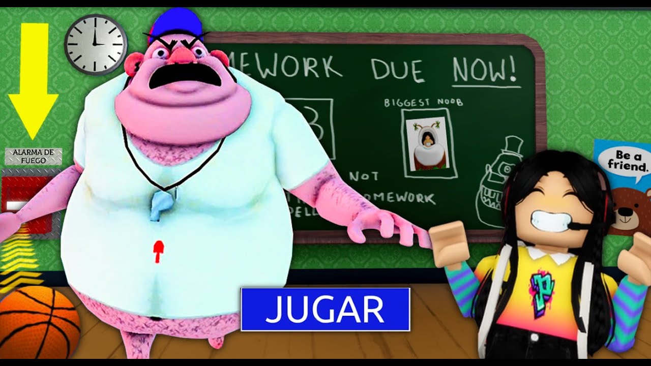 ESCAPA DEL PROFESOR MALVADO DEL GYM ROBLOX | ESCAPA DE BULLY | Como pasar los mejor Obbys SPEEDRUN