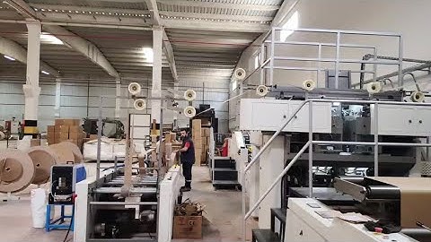 Turkey Customer Factory/A400 Twisted Handle Paper Bag Machine/Automatic Square Bottom SOS BagMachine