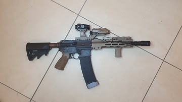 Systema PTW Sbr/Cqbr upper reciever customization with Hydra/Sig sauer 4t/Unity Tactical/magpul