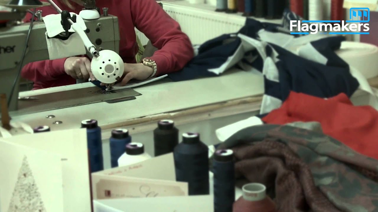 How Flagmakers manufacture an Appliqué flag - for the Metropolitan Police