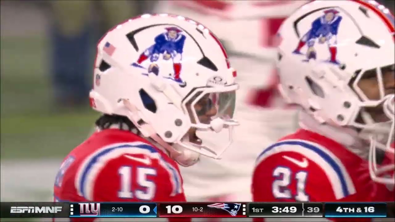 New England Patriots - Passes Defensed - vs New York Giants - NFL Week 13 2025