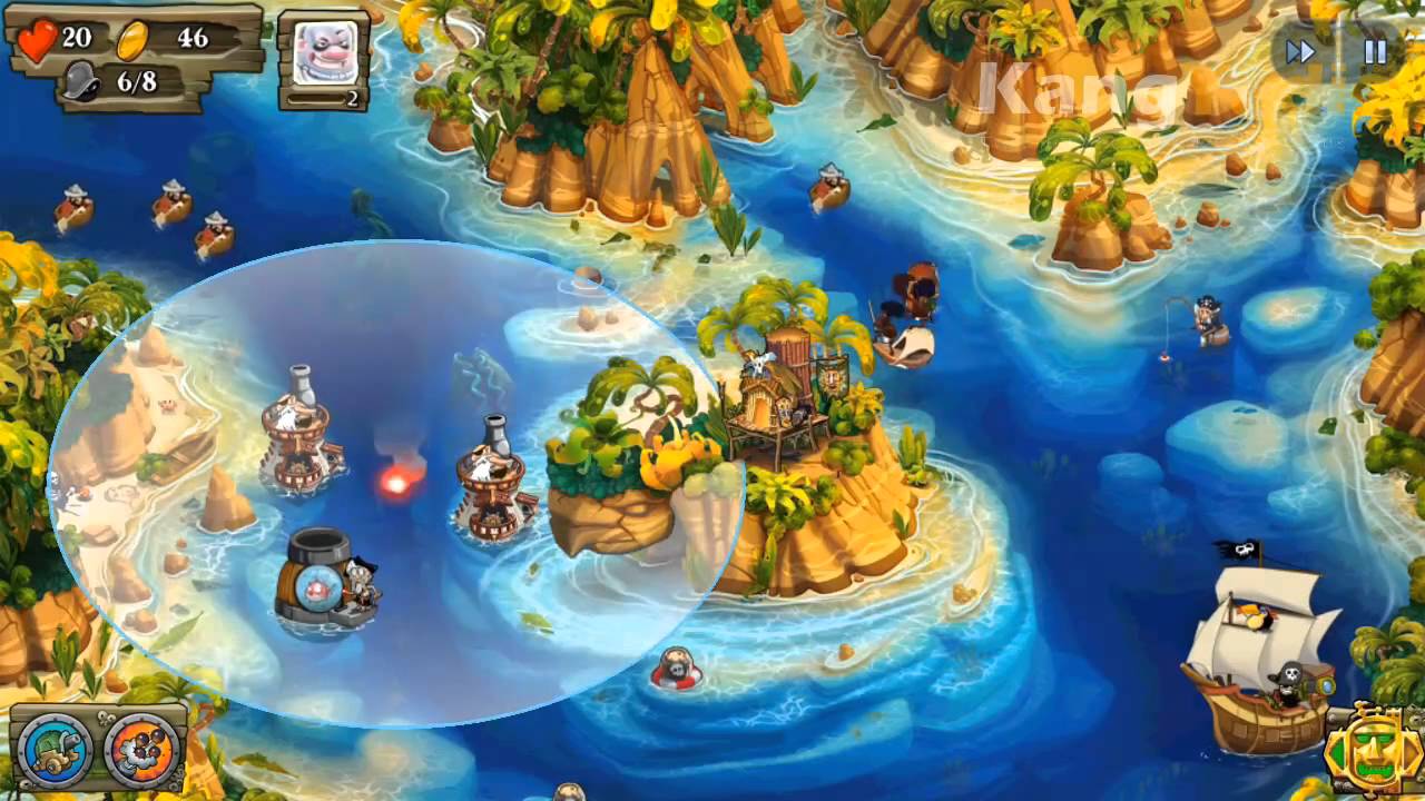 Pirates Legend TD - Stage 1: Tortuga Easy