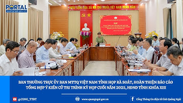 Họp rà soát, hoàn thiện báo cáo tổng hợp ý kiến cử tri trình kỳ họp cuối năm 2025 HĐND tỉnh