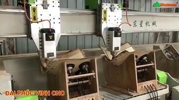 MÁY CNC 4 Trục Woodmaster Cắt Ván ép cong làm tựa ghế Sofa thư giãn- ghế Kfc..