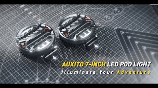 Unveiling the Latest: AUXITO 7' LED Driving Lights  200W 24000lm  OffRoad Pod Lights for Trucks