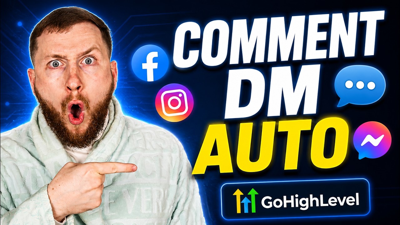 Setup Facebook & Instagram Comment & DM Automation on GoHighlevel - YouTube