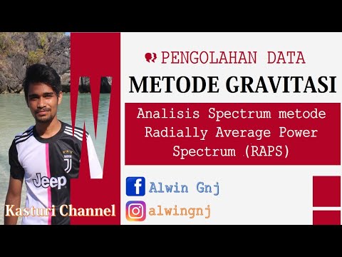 [Metode Gravitasi] Analisis Spectrum metode Radially Average Power Spectrum RAPS(Oasis Montaj+Excel)