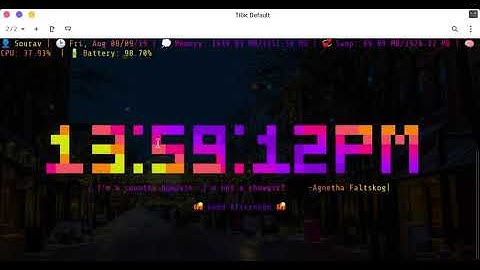 Term Clock - A Configurable Linux Terminal Clock