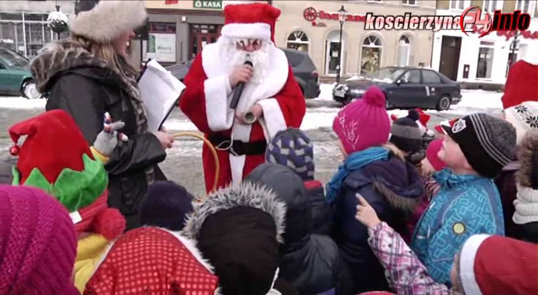 Mikołaj spotkał się z najmłodszymi na kościerskim Rynku